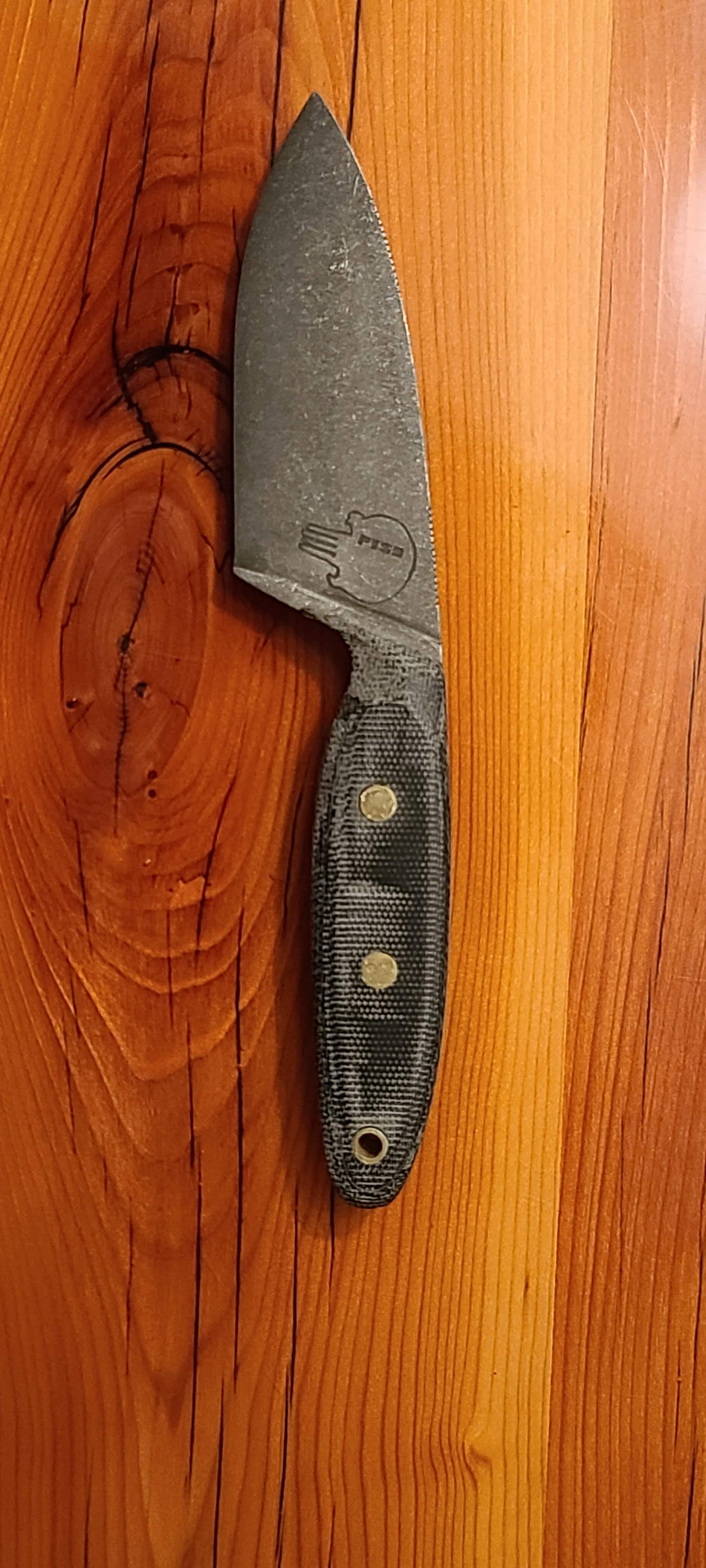 D2 Hunter knife micarta